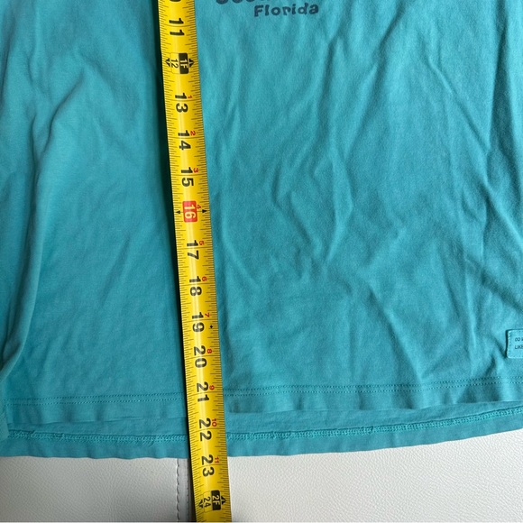 Life is Good 30-A turquoise tee size small - Picture 7 of 8